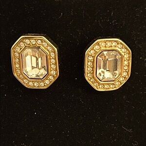 Swarovski Gold Crystal Earrings